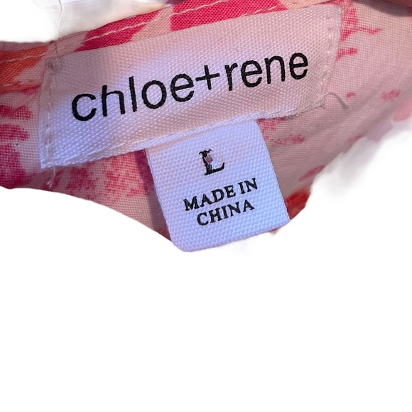 NEW Chloe + Rene White Pink Boho Hippie Earthy Preppy Artsy Floral Maxi Dress - Picture 6 of 7